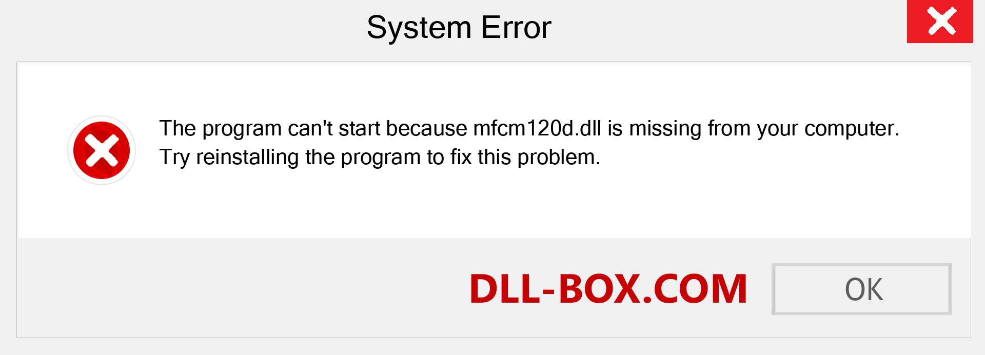  mfcm120d.dll file is missing?. Download for Windows 7, 8, 10 - Fix  mfcm120d dll Missing Error on Windows, photos, images
